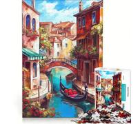 Puzzle per adulti da 1000 pezzi Visita Venezia gioco interattivo decorazione per la casa compleanno e Natale 38x52cm