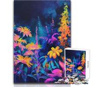 Puzzle per adulti da 1000 pezzi, vivaci dipinti floreali, idee regalo per sfide difficili per 14+ anni, gioco di puzzle offerto (dimensioni 38x52cm)