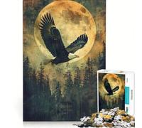 Puzzle per adulti da 1000 pezzi "Volo al chiaro di luna" decorazione da parete attività divertenti da fare in casa per rafforzare il legame di coppia 38x26cm