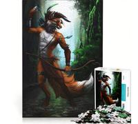 Puzzle per adulti da 1000 pezzi "Volpe arciere nella giungla", gioco interattivo, difficile e stimolante, ideale come regalo per tutta la famiglia 50x75cm