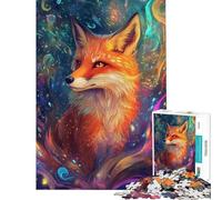 Puzzle per adulti da 1000 pezzi "Volpe nel cosmo" - Attività per famiglie allena la mente e le mani - Gioco dal design accattivante 50x75cm