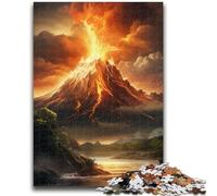 Puzzle per adulti da 1000 pezzi, vulcano in eruzione, puzzle per adulti, giocattoli educativi per l'apprendimento, giochi per famiglie, regali e compleanni unici (26x38cm)
