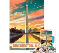 Puzzle per adulti da 1000 pezzi Washington DC giochi per famiglie giocattoli educativi ottimo regalo per giocare vacanze a casa passare il tempo (dimensioni 38x26cm)