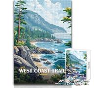 Puzzle per adulti da 1000 pezzi, West Coast Trail, Canada, paesaggio dipinto, rompicapo, giochi per famiglie, decorazioni artistiche per la casa, giocattoli antistress, dimensioni 50x75cm