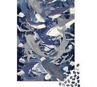 Puzzle Per Adulti Da 1000 Pezzi Whale Shark Ocean Art Print Puzzle Per Adulti Gioco Pratico Migliora La Memoria Attività Divertenti A Casa 52x38cm/1000pcs