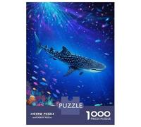 Puzzle Per Adulti Da 1000 Pezzi Whale Shark Underwater Puzzle Per Adulti Giochi Rilassanti Difficili Ottimo Regalo Per I Giocatori 38x26cm/1000pcs