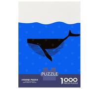 Puzzle Per Adulti Da 1000 Pezzi Whale Silhouette Puzzle Per Adulti Giochi Rilassanti Vacanza A Casa Passatempo Regali Unici Per Compleanno E Natale 38x26cm/1000pcs