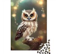 Puzzle Per Adulti Da 1000 Pezzi Whimsical Owl Art Print Puzzle Per Adulti Gioco Rompicapo Un'opera D'arte Sfida Educativa 38x26cm/1000pcs