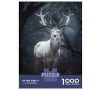 Puzzle Per Adulti Da 1000 Pezzi White Mythical Deer Puzzle Per Adulti Giochi Divertenti Regali Per Donne Difficili E Stimolanti 38x26cm/1000pcs