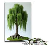 Puzzle per adulti da 1000 pezzi Willow Tree Family Fun Puzzle con poster abbinato e foglio di quiz 1000 pezzi (75x50 cm)