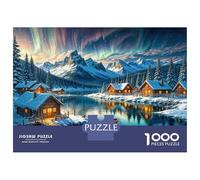 Puzzle Per Adulti Da 1000 Pezzi Winter Cabin Retreat-2 Puzzle Per Adulti Gioco Rompicapo Regali Per Donne Attività Divertenti A Casa 70x50cm/1000pcs