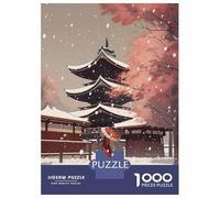Puzzle Per Adulti Da 1000 Pezzi Winter in Japan Puzzle Per Adolescenti Giochi Per Famiglie Assemblaggio Di Modelli Attività Divertenti A Casa 38x26cm/1000pcs