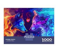 Puzzle Per Adulti Da 1000 Pezzi Wolf Love Wallpapers for Mobile Puzzle Per Adulti Giochi Rilassanti Vacanza A Casa Passatempo Per Compleanno, Natale 38x26cm/1000pcs