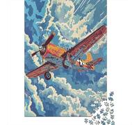 Puzzle Per Adulti Da 1000 Pezzi World War II Aircraft Art Print-5 Puzzle Per Adulti Giocattolo Decorazione Da Parete Regali Per Donne Regali Unici Per Compleanno E Natale 52x38cm/1000pcs