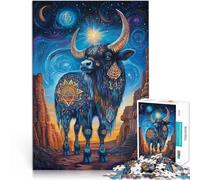 Puzzle per adulti da 1000 pezzi Yak colorato Fatto di cartone per età pari o superiore a 14 anni Giochi educativi fai da te perché è ideale come regalo per tutta la famiglia misurare：26x38cm
