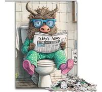 Puzzle per adulti da 1000 pezzi Yak Go Toilette Impossibile Puzzle per adulti dimensioni 50x75cm Attività divertente per la famiglia, sfida mentale, regalo perfetto per adolescenti