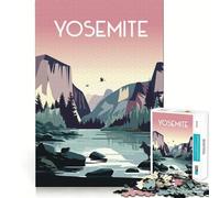 Puzzle per adulti da 1000 pezzi Yosemite Exact Edge Art Giocattolo creativo per momenti di relax Opera d'arte natalizia (38x52cm)