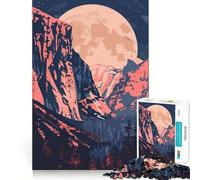 Puzzle per adulti da 1000 pezzi, Yosemite Forest, California, con bordi precisi, gioco creativo, ideale per momenti di relax, tema natalizio (38x26cm)