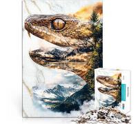 Puzzle per adulti da 1000 pezzi Zanne della natura selvaggia Fatto di legno,per età pari o superiore a 14 anni Giochi di famiglia Regalo per i compleanni。misurare:50x75cm/19.68x29.52pollice