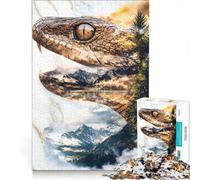 Puzzle per adulti da 1000 pezzi "Zanne della Natura Selvaggia", gioco educativo, attività divertenti da fare a casa, ogni pezzo è unico 50x75cm