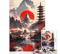 Puzzle per adulti da 1000 pezzi Zen Horizons giocattolo educativo ottimo regalo per giochi impossibili migliora l'amore tra coppie dimensioni 38x52cm