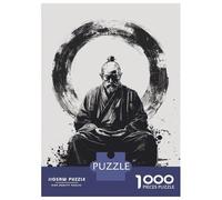 Puzzle Per Adulti Da 1000 Pezzi Zen Master in Meditation Puzzle Per Adulti Giochi Per Famiglie Difficili Impegnativi Da Completare 38x26cm/1000pcs