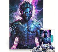 Puzzle per adulti da 1000 pezzi Zeus Unleashed︰ Divine Fury giochi per famiglie interazione genitore-figlio lista dei desideri con Babbo Natale 38x26cm