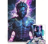 Puzzle per adulti da 1000 pezzi Zeus Unleashed︰ Divine Fury giochi per famiglie interazione genitore-figlio lista dei desideri con Babbo Natale 50x75cm
