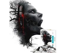 Puzzle per adulti da 1000 pezzi Zombie Woman Double Exposure ideale per compleanni e Natale Gioco di precisione con taglio manuale adatto a partire dai 14 anni (38x26cm)