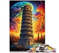 Puzzle per adulti da 2.000 pezzi, Torre Pendente di Pisa, Italia, Gioco educativo, Giocattolo della sfida, 27,56 pollici x 39,37 pollici, con pezzi di forme casuali completamente ad incastro