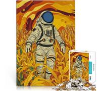 Puzzle per adulti da 2000 pezzi Astronauta che galleggia nel campo di mais Fatto di cartone per e da 14 anni in su Giocattoli antistress regalo di compleanno misurare:70x100cm