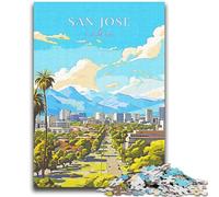 Puzzle per adulti da 2000 pezzi, California San Jose Travel, gioco stimolante e gioco educativo per famiglie, per compleanni e Natale, 2000 pezzi (70x100cm)