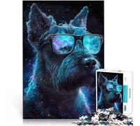Puzzle per adulti da 2000 pezzi Cane Schnauzer nano Fatto di cartone per età pari o superiore a 14 anni gioco educativo di apprendimento Migliorare l'amore tra le coppie misurare:70x100cm