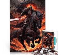 Puzzle per adulti da 2000 pezzi Cavalleria del Guerriero Oscuro Fatto di cartone da 14 anni in su Giocattoli per la decorazione della casa Regalo divertente misurare:70x100cm