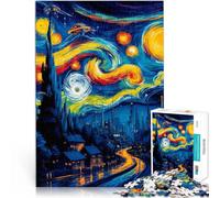 Puzzle per adulti da 2000 pezzi “Città Blu” Fatto di carta,per età 14+ Decorazione della casa Regali interessanti per ridurre lo stress。misurare:70x100cm/27.5x39.3pollice