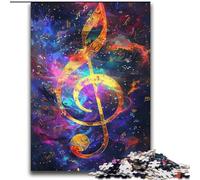 Puzzle per adulti da 2000 pezzi con note musicali colorate, gioco stimolante e gioco per famiglie, ideale come regalo per tutta la famiglia, 70x100cm