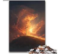 Puzzle per adulti da 2000 pezzi Croce al tramonto Antistress Sfida difficile Ogni pezzo è unico - Gioco divertente e stimolante per tutta la famiglia 70x100cm