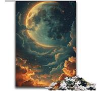 Puzzle per adulti da 2000 pezzi, fantasia, luna e nuvole, antistress, sfida difficile, ogni pezzo è unico, gioco divertente e stimolante per tutta la famiglia, 70x100cm