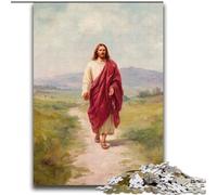 Puzzle per adulti da 2000 pezzi, Gesù che cammina sulla strada, per bambini dai 14 anni in su, ideale come regalo per tutta la famiglia, 70x100cm
