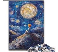 Puzzle per adulti da 2000 pezzi Il piccolo principe del cielo notturno Difficile da completare ma divertente e umoristico, con poster abbinato e foglio di quiz 70x100cm
