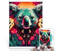 Puzzle per adulti da 2000 pezzi Koala in fiore Fatto di carta，da 14 anni in su Gioco impossibile Il miglior regalo per adulti e adolescenti。misurare：70x100cm/27.5x39.3pollice