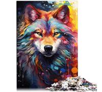 Puzzle per adulti da 2000 pezzi lupo spaziale famiglia divertente puzzle con pezzi completamente ad incastro a forma casuale 70 x 100 cm per adolescenti dai 14 anni in su
