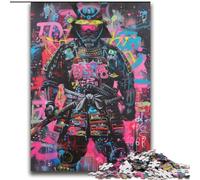 Puzzle per adulti da 2000 pezzi, motivo: Neon Samurai Warrior War, gioco stimolante, giocattoli, offerte come regali per tutta la famiglia, dai 14 anni in su, 70x100cm