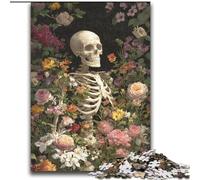 Puzzle per adulti da 2000 pezzi, motivo: teschio di fiori, per bambini dai 14 anni in su, giochi divertenti, attività divertenti a casa, regali di compleanno, regali di viaggio, 70x100cm