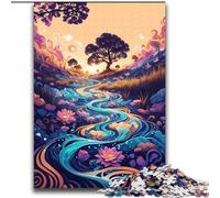Puzzle per adulti da 2000 pezzi Paesaggio dei fiori spirituali Aiuta il cervello a esercitare Giocattoli avvincenti per coltivare la pazienza Interazione genitore-figlio 70x100cm