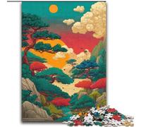 Puzzle per adulti da 2000 pezzi, paesaggio in stile giapponese, per bambini dai 14 anni in su, giochi divertenti, attività divertenti a casa, regali di compleanno, regali di viaggio, 70x100cm