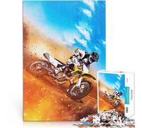Puzzle per adulti da 2000 pezzi Pilota di motocross in azione Fatto di carta,per età pari o superiore a 14 anni giochi divertenti per famiglie Come regalo per tutta la famiglia e gli amici。