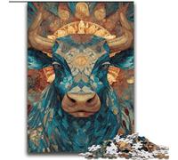 Puzzle per adulti da 2000 pezzi raffigurante un toro, un gioco stimolante e un gioco per famiglie, ideale come regalo per tutta la famiglia, 70x100cm