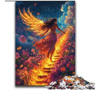 Puzzle per adulti da 2000 pezzi, ragazza di fuoco con le ali, aiuta il cervello a esercitare i giocattoli avvincenti per coltivare la pazienza, decorazione perfetta, 70x100cm