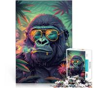 Puzzle per adulti da 2000 pezzi Scimmia della marijuana Fatto di cartone per e da 14 anni in su Giocattolo educativo di decompressione intellettuale Regali di compleanno misurare：70x100cm